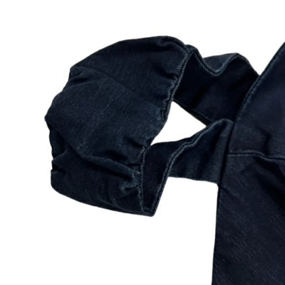 BUNDLE 3 FOR $18- NEW Military Denim Dress Blue Gold Buttons Nautical Coastal XS - Picture 3 of 13